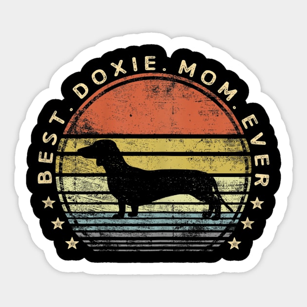 Best Doxie Mom Ever Vintage Sticker by Xamgi